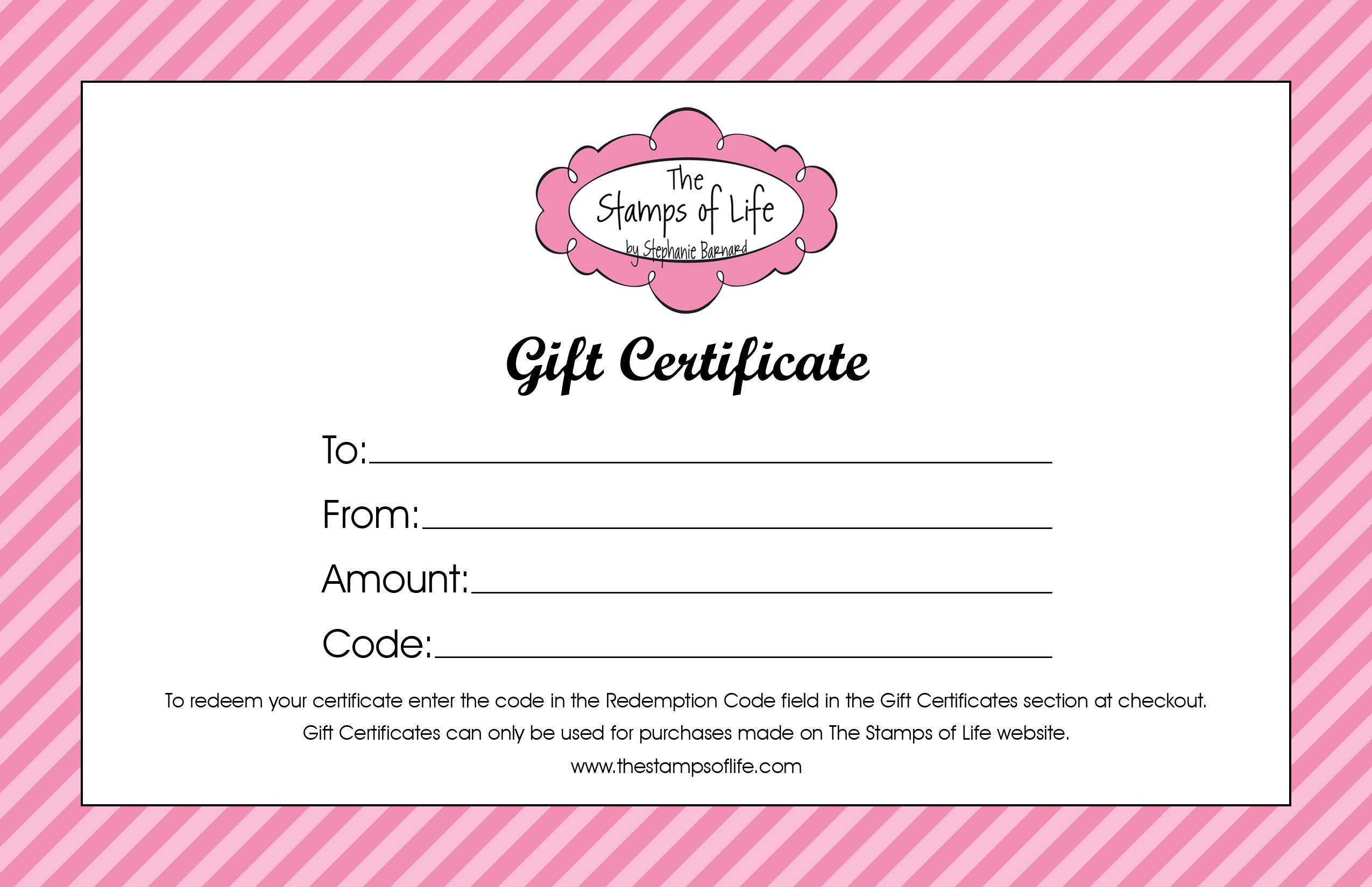Gift Certificate Template Free Printable