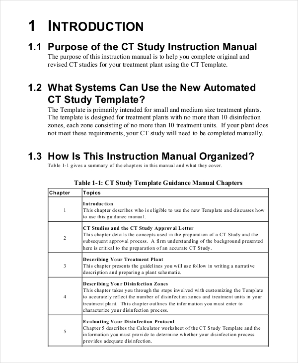 11 Free Instruction Manual Templates Word PDF Word Excel Formats