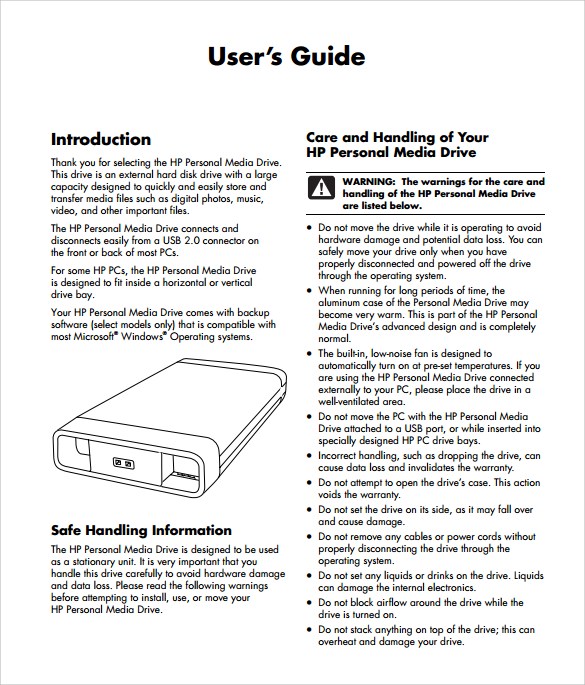 8 Free User Manual Templates Word Excel Formats