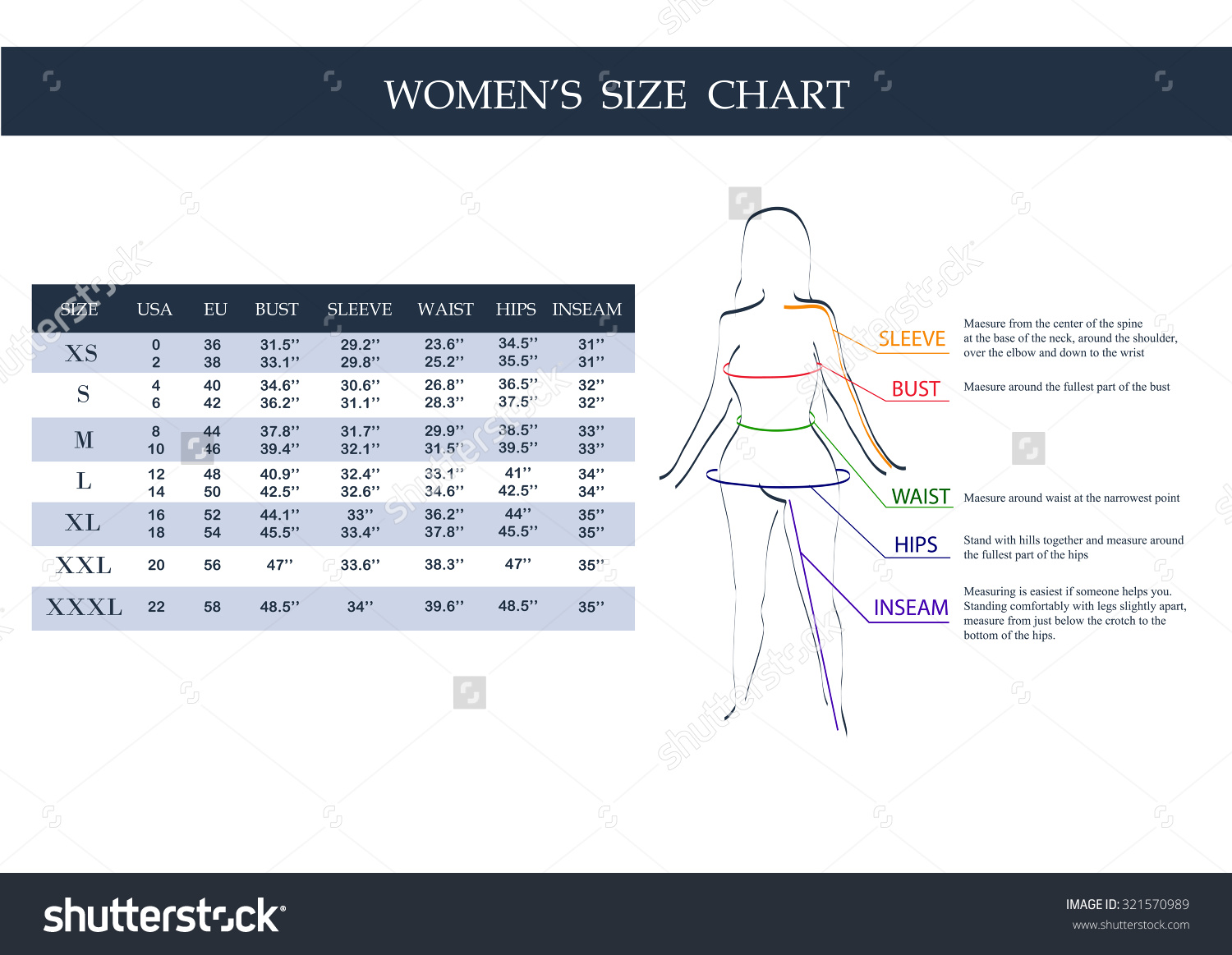 Create Size Chart Template Free