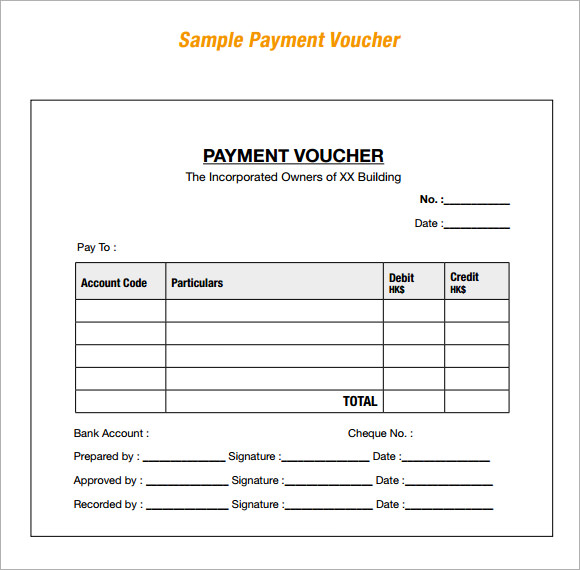 17 Free Voucher Templates Word Excel Formats