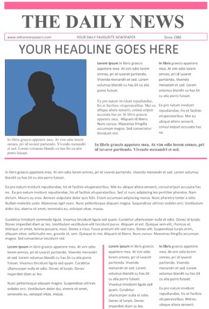 free newspaper template microsoft word