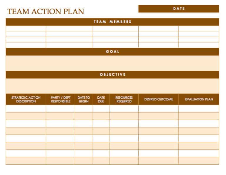 3 Word And Excel Action Plan Templates Excel Word Pdf 3750
