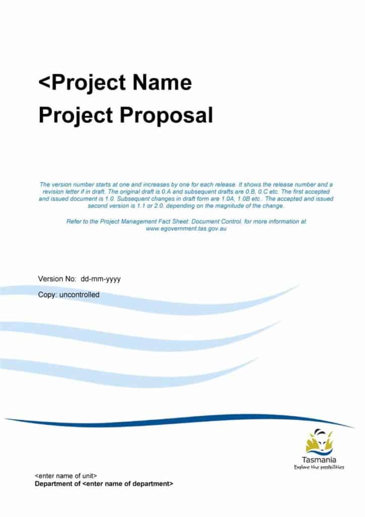 business project proposal template word