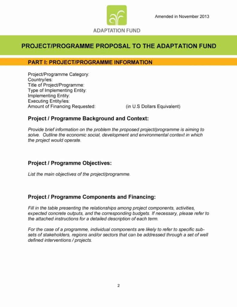 21 Free Word Proposal Templates In Word Excel PDF