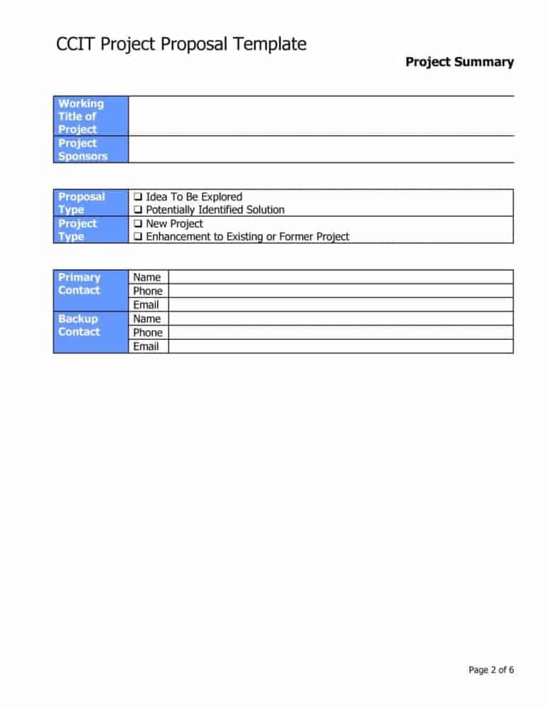 Free Proposal Templates For Word