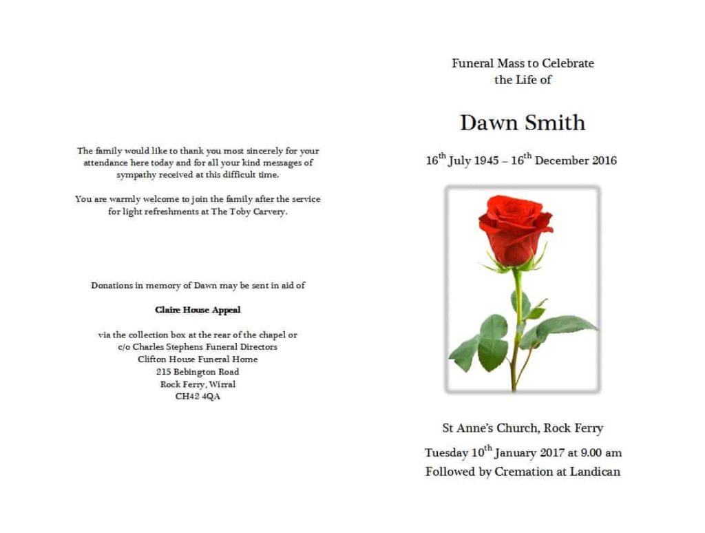 Blank Funeral Program Template Free Word Templates Bank2home com