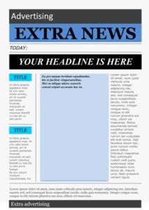 free newspaper template for word