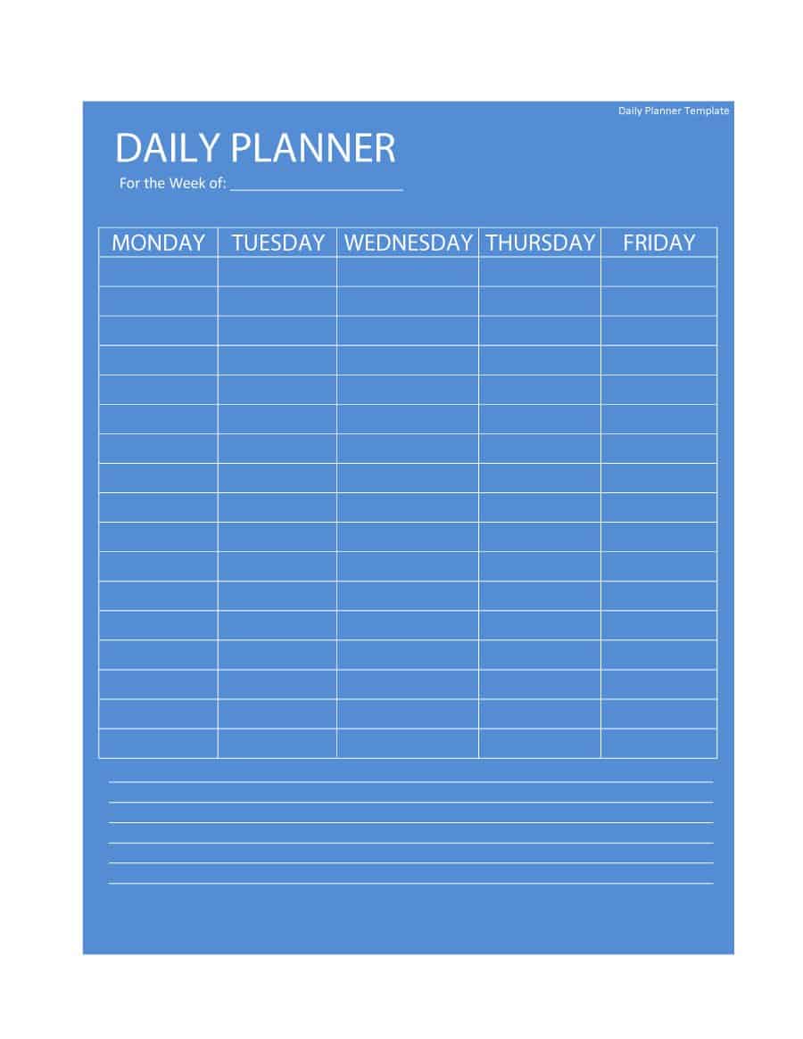 24+ Free Daily Schedule Templates & Daily Planners Word Excel PDF