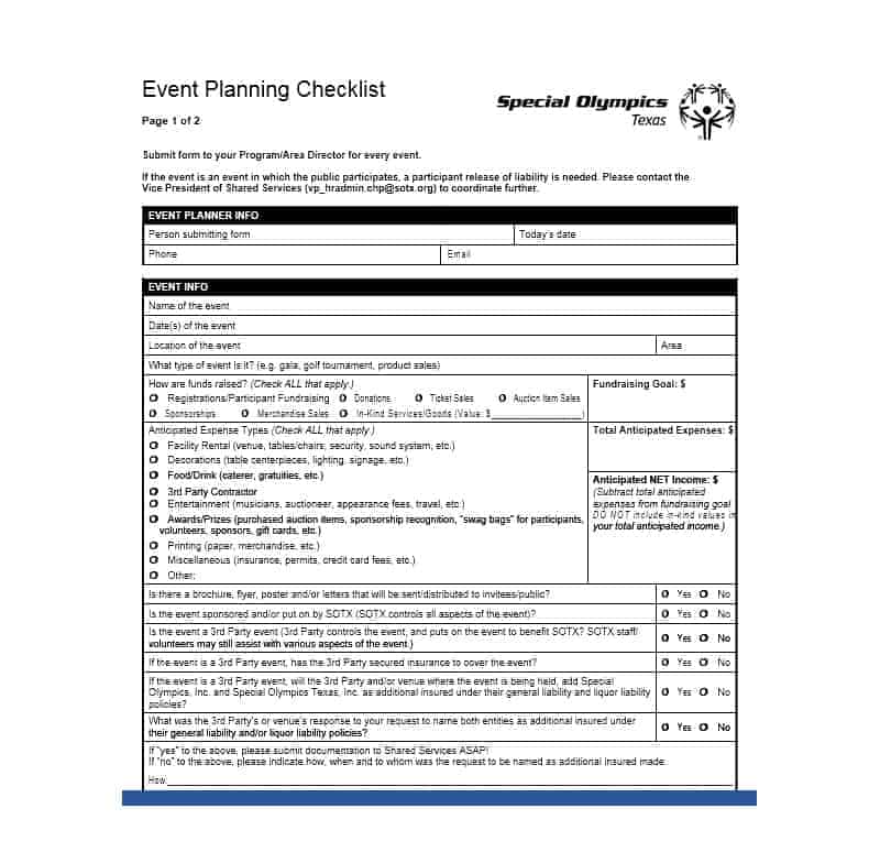 event management plan template word